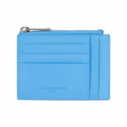Lancaster - Porte-cartes - Paris PM - Bleu atoll - Cuir de vachette lisse