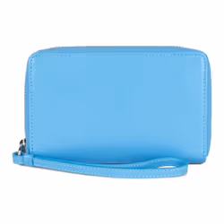 Lancaster - Portefeuille - Paris PM - Bleu atoll - Cuir de vachette lisse