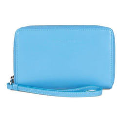 Lancaster - Portefeuille - Paris PM - Bleu atoll - Cuir de vachette lisse