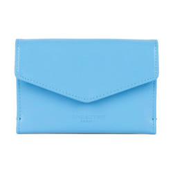 Lancaster - Porte-cartes - Paris PM - Bleu atoll - Cuir de vachette lisse