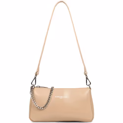 Lancaster - Sac trotteur - Suave Even - Beige foncé - Refente de cuir de vachette lisse