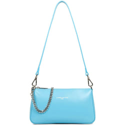 Lancaster - Sac trotteur - Suave Even - Bleu atoll - Refente de cuir de vachette lisse