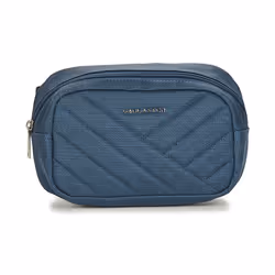Lancaster - Sac banane - Canvas Matelassé - Bleu foncé - Toile de coton cirée