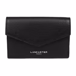 Lancaster - Porte-cartes - Sierra PM - Noir - Refente de cuir de vachette grainé