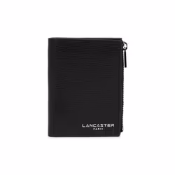 Lancaster - Portefeuille - Sierra PM - Noir - Refente de cuir de vachette grainé