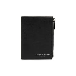 Lancaster - Portefeuille - Sierra PM - Noir - Refente de cuir de vachette grainé