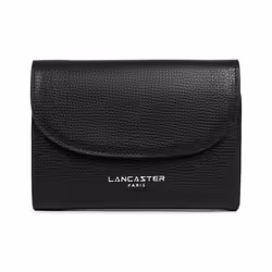 Lancaster - Portefeuille - Sierra PM - Noir - Refente de cuir de vachette grainé
