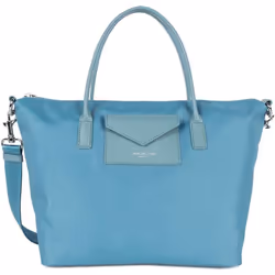 Lancaster - Sac cabas main - Smart KBA - Bleu cendre - Nylon/Polyamide