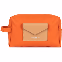 Lancaster - Trousse de voyage - Storm KBA - Orange - Toile enduite garnie cuir de vachette