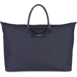 Lancaster - Sac 48h - Storm KBA - Bleu foncé - Toile enduite garnie cuir de vachette