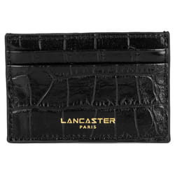 Lancaster - Porte-cartes - Exo - Noir - Cuir de vachette grainé