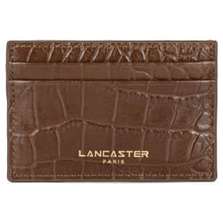 Lancaster - Porte-cartes - Exo - Vison - Cuir de vachette grainé