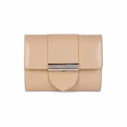 Lancaster - Portefeuille - Paris Ily - Beige foncé - Cuir de vachette lisse