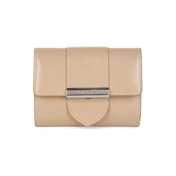Lancaster - Portefeuille - Paris Ily - Beige foncé - Cuir de vachette lisse