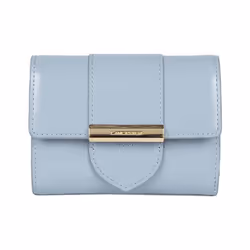 Lancaster - Portefeuille - Gelato Ily - Bleu cendre - Cuir de vachette finition lisse
