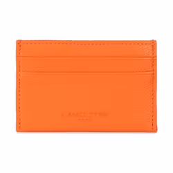 Lancaster - Porte-cartes - Foulonné PM - Orange - Cuir de vachette grainé