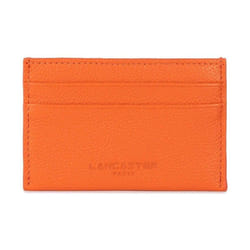 Lancaster - Porte-cartes - Foulonné PM - Orange - Cuir de vachette grainé