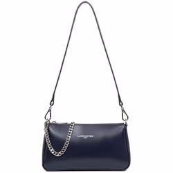 Lancaster - Sac trotteur - Suave Even - Bleu foncé - Refente de cuir de vachette lisse