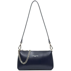 Lancaster - Sac trotteur - Suave Even - Bleu foncé - Refente de cuir de vachette lisse