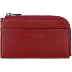 Lancaster - Porte-cartes - Paris PM - Carmin - Cuir de vachette lisse