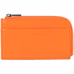 Lancaster - Porte-cartes - Paris PM - Orange - Cuir de vachette lisse