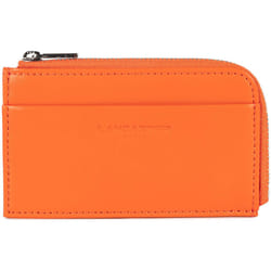 Lancaster - Porte-cartes - Paris PM - Orange - Cuir de vachette lisse