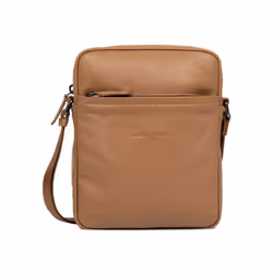 Lancaster - Petit sacoche - Soft Vintage Homme - Camel - Cuir de vachette pleine fleur