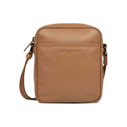 Lancaster - Mini sacoche - Soft Vintage Homme - Camel - Cuir de vachette pleine fleur