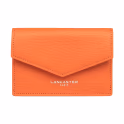 Lancaster - Porte-cartes - Sierra PM - Orange - Refente de cuir de vachette grainé