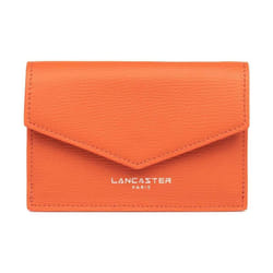Lancaster - Porte-cartes - Sierra PM - Orange - Refente de cuir de vachette grainé
