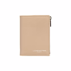 Lancaster - Portefeuille - Sierra PM - Beige foncé - Refente de cuir de vachette grainé