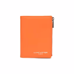 Lancaster - Portefeuille - Sierra PM - Orange - Refente de cuir de vachette grainé