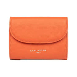 Lancaster - Portefeuille - Sierra PM - Orange - Refente de cuir de vachette grainé
