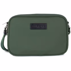 Lancaster - Sac trotteur - Storm - Vert foncé - Toile enduite garnie cuir de vachette
