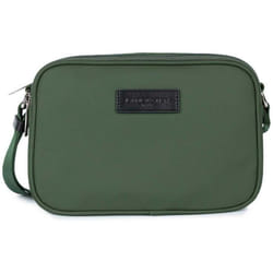 Lancaster - Sac trotteur - Storm - Vert foncé - Toile enduite garnie cuir de vachette