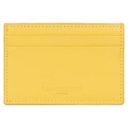 Lancaster - Porte-cartes - Paris PM - Jaune - Cuir de vachette lisse