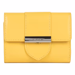 Lancaster - Portefeuille - Paris Ily - Jaune - Cuir de vachette lisse