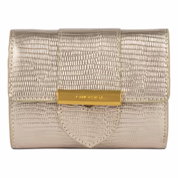 Lancaster - Portefeuille - Exo Ily - Champagne - Lézard - Cuir de vachette grainé