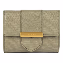 Lancaster - Portefeuille - Exo Ily - Olive - Lézard - Cuir de vachette grainé