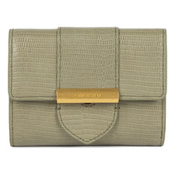 Lancaster - Portefeuille - Exo Ily - Olive - Lézard - Cuir de vachette grainé
