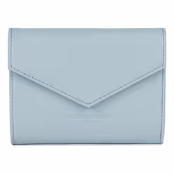 Lancaster - Portefeuille dos à dos - Foulonné PM - Bleu fumé - Cuir de vachette grainé