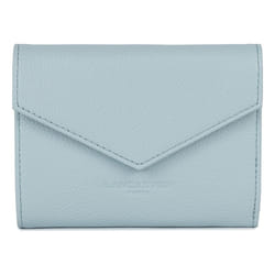 Lancaster - Portefeuille dos à dos - Foulonné PM - Bleu fumé - Cuir de vachette grainé