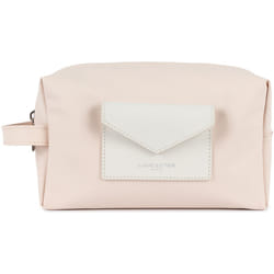 Lancaster - Trousse de voyage - Storm KBA - Ivoire - Toile enduite garnie cuir de vachette