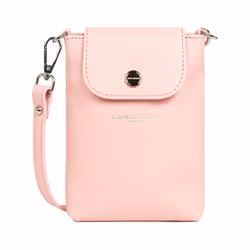 Lancaster - Pochette smartphone - Milano Bao - Rose fumé - Cuir de vachette grainé