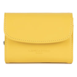 Lancaster - Portefeuille - Paris PM - Jaune - Cuir de vachette lisse
