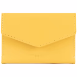 Lancaster - Porte-cartes - Paris PM - Jaune - Cuir de vachette lisse