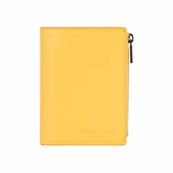 Lancaster - Portefeuille - Paris PM - Jaune - Cuir de vachette lisse