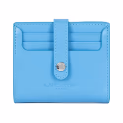 Lancaster - Porte-cartes - Paris PM - Bleu atoll - Cuir de vachette lisse
