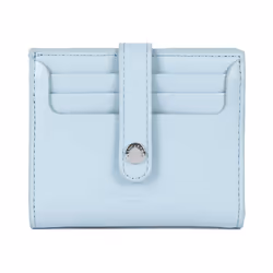 Lancaster - Porte-cartes - Paris PM - Bleu fumé - Cuir de vachette lisse