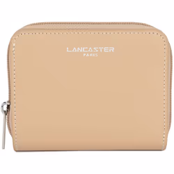 Lancaster - Portefeuille dos à dos - Smooth - Beige - Ecru - Refente de cuir de vachette lisse